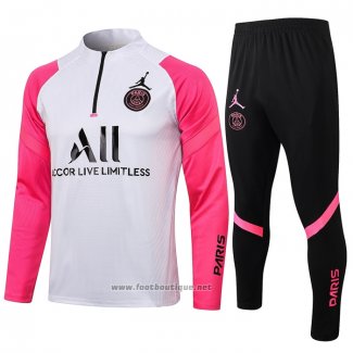 Ensemble Survetement Sweat Paris Saint-Germain Enfant 2021-2022 Blanc