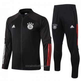 Ensemble Survetement Veste Bayern Munich Enfant 2020-2021 Noir