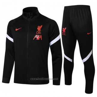 Ensemble Survetement Veste Liverpool 2021-2022 Noir