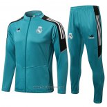 Ensemble Survetement Veste Real Madrid 2021-2022 Bleu