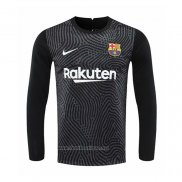 Maillot FC Barcelone Gardien Manches Longues 2020-2021 Noir