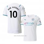 Maillot Manchester City Joueur Kun Aguero Exterieur 2021-2022