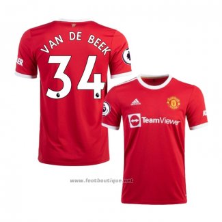 Maillot Manchester United Joueur Van de Beek Domicile 2021-2022