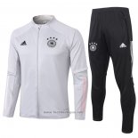 Ensemble Survetement Veste Allemagne 2020-2021 Blanc