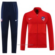 Ensemble Survetement Veste Atletico Madrid 2021-2022 Rouge