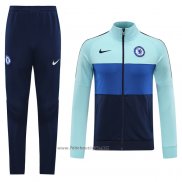 Ensemble Survetement Veste Chelsea 2020-2021 Bleu