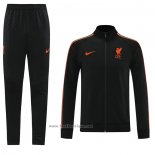 Ensemble Survetement Veste Liverpool 2021-2022 Noir