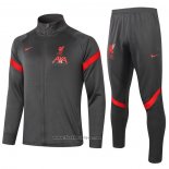 Ensemble Survetement Veste Liverpool Enfant 2020-2021 Gris