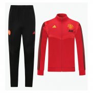 Ensemble Survetement Veste Manchester United 2020-2021 Rouge