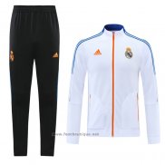 Ensemble Survetement Veste Real Madrid 2021-2022 Blanc