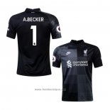 Maillot Liverpool Gardien Joueur A.becker 2021-2022 Noir