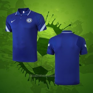 Maillot Polo Chelsea 2020-2021 Bleu