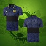 Maillot Polo Inter Milan 2020-2021 Bleu et Noir