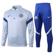 Ensemble Survetement Sweat Chelsea 2020-2021 Bleu