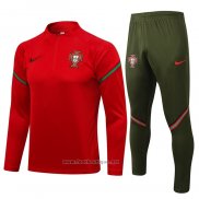 Ensemble Survetement Sweat Portugal 2021-2022 Rouge