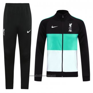 Ensemble Survetement Veste Liverpool Enfant 2020-2021 Noir