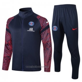 Ensemble Survetement Veste Paris Saint-Germain 2020-2021 Bleu