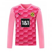 Maillot Dortmund Gardien Manches Longues 2020-2021 Rosa