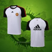 Maillot Entrainement Manchester United 2021-2022 Blanc