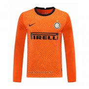 Maillot Inter Milan Gardien Manches Longues 2020-2021 Orange