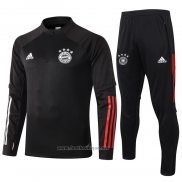 Ensemble Survetement Sweat Bayern Munich Enfant 2020-2021 Noir