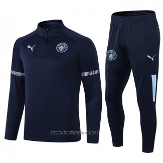 Ensemble Survetement Sweat Manchester City 2021-2022 Bleu