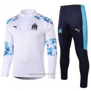 Ensemble Survetement Sweat Marsella 2020-2021 Blanc