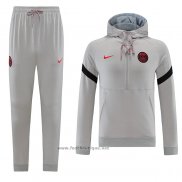 Ensemble Survetement Sweat Paris Saint-Germain 2021-2022 Gris