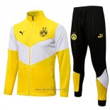 Ensemble Survetement Veste Dortmund 2021-2022 Jaune