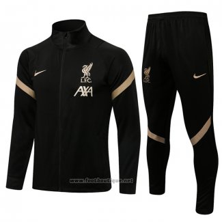 Ensemble Survetement Veste Liverpool 2021-2022 Noir