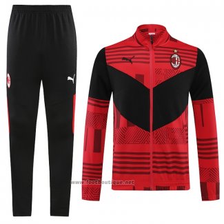 Ensemble Survetement Veste Milan AC 2022-2023 Rouge