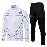 Ensemble Survetement Veste Paris Saint-Germain Jordan 2021-2022 Blanc