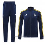 Ensemble Survetement Veste Real Madrid 2020-2021 Bleu Marino