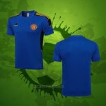 Maillot Entrainement Manchester United 2021-2022 Bleu