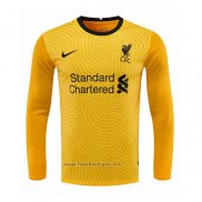 Maillot Liverpool Gardien Manches Longues 2020-2021 Jaune