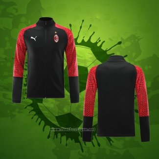 Veste Milan AC 2020-2021 Noir et Rouge