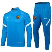 Ensemble Survetement Sweat FC Barcelone 2021-2022 Bleu