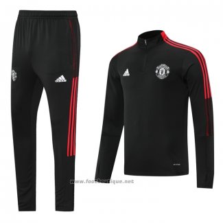 Ensemble Survetement Sweat Manchester United Enfant 2021-2022 Noir