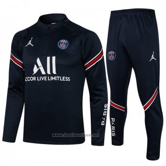 Ensemble Survetement Sweat Paris Saint-Germain Enfant 2021-2022 Bleu