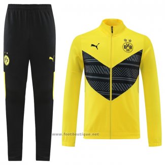 Ensemble Survetement Veste Dortmund 2022-2023 Jaune