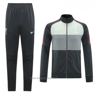 Ensemble Survetement Veste Liverpool 2020-2021 Gris