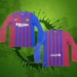 Maillot FC Barcelone Domicile Manches Longues 2021-2022