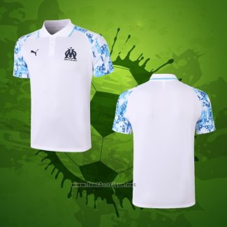 Maillot Polo Marsella 2020-2021 Blanc