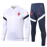 Ensemble Survetement Sweat France Enfant 2020 Blanc