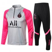 Ensemble Survetement Sweat Paris Saint-Germain 2021-2022 Gris