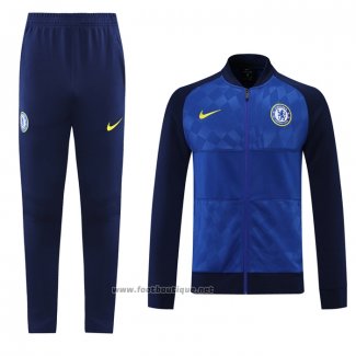 Ensemble Survetement Veste Chelsea 2021-2022 Bleu