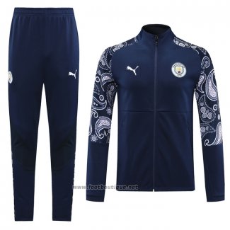 Ensemble Survetement Veste Manchester City 2020-2021 Bleu