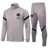 Ensemble Survetement Veste Paris Saint-Germain 2021-2022 Gris