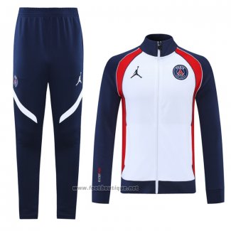 Ensemble Survetement Veste Paris Saint-Germain Jordan 2021-2022 Blanc