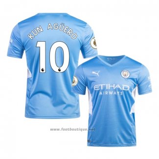 Maillot Manchester City Joueur Kun Aguero Domicile 2021-2022